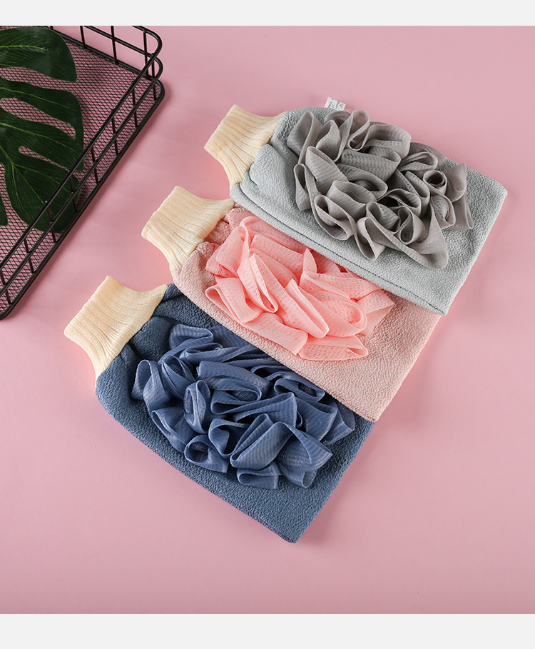 家用双面搓澡巾搓澡手套洗浴用品浴室成人浴花搓灰搓泥洗澡巾洗澡刷澡巾浴球搓背刷洗澡布详情11