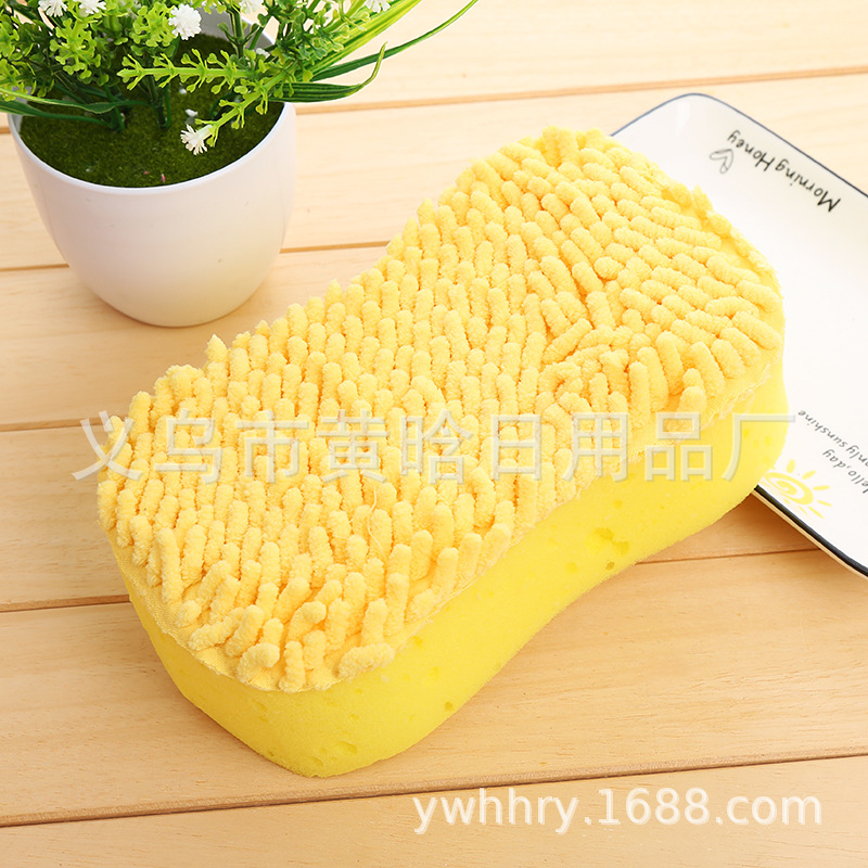 【 Chi Jia 】 Chenier Composite Foaming Sponge Car Cleaner Thickened, enlarged and denser cleaning sponge block for household chores pic 4