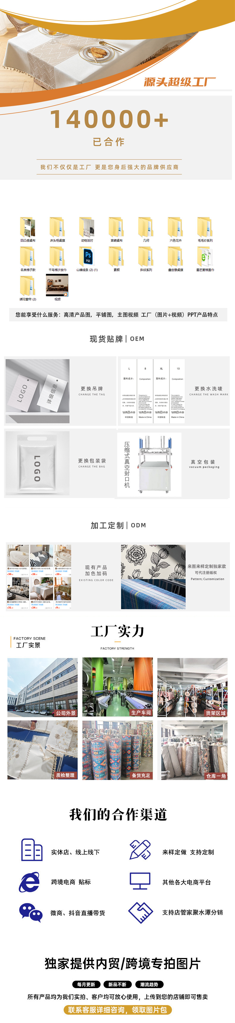 加厚油画风提花布艺桌布美式棉麻餐桌布茶几布长方形盖巾家用台布详情1
