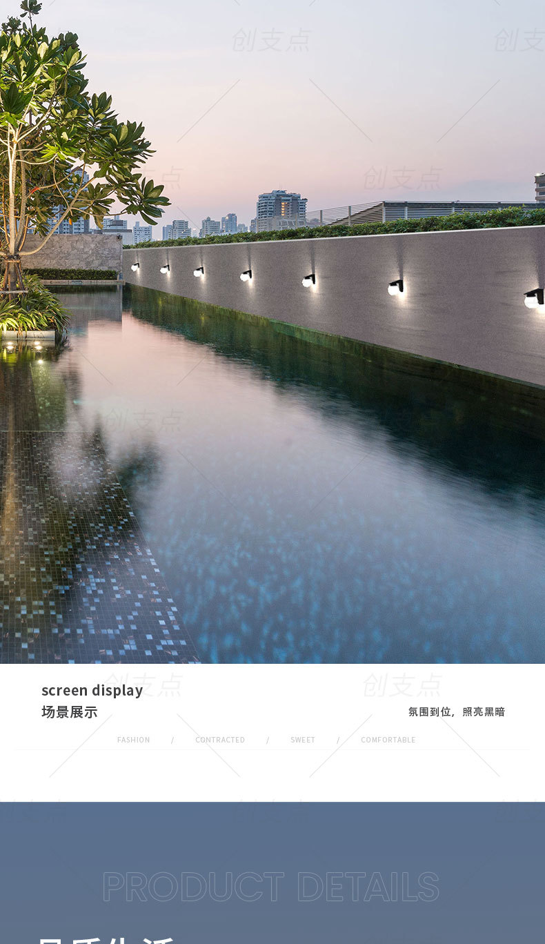 New cross-border solar decorative lamp, outdoor waterproof, courtyard landscape, villa garden decoration, spherical wall lamp pic 16