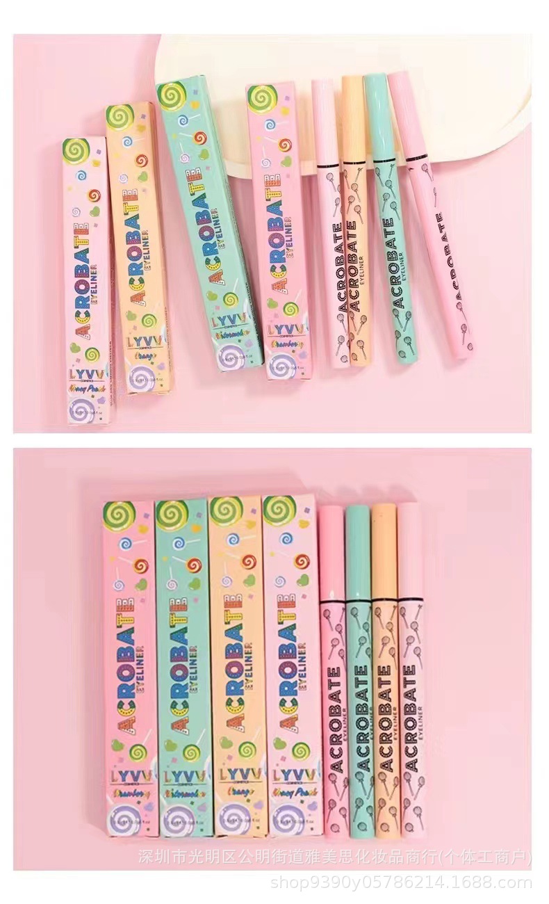Cross-border new product LYVV makeup eyeliner liquid is waterproof, sweat-proof, does not smudge easily, and is smooth. Wholesale and export of student sleeping pen pic 8