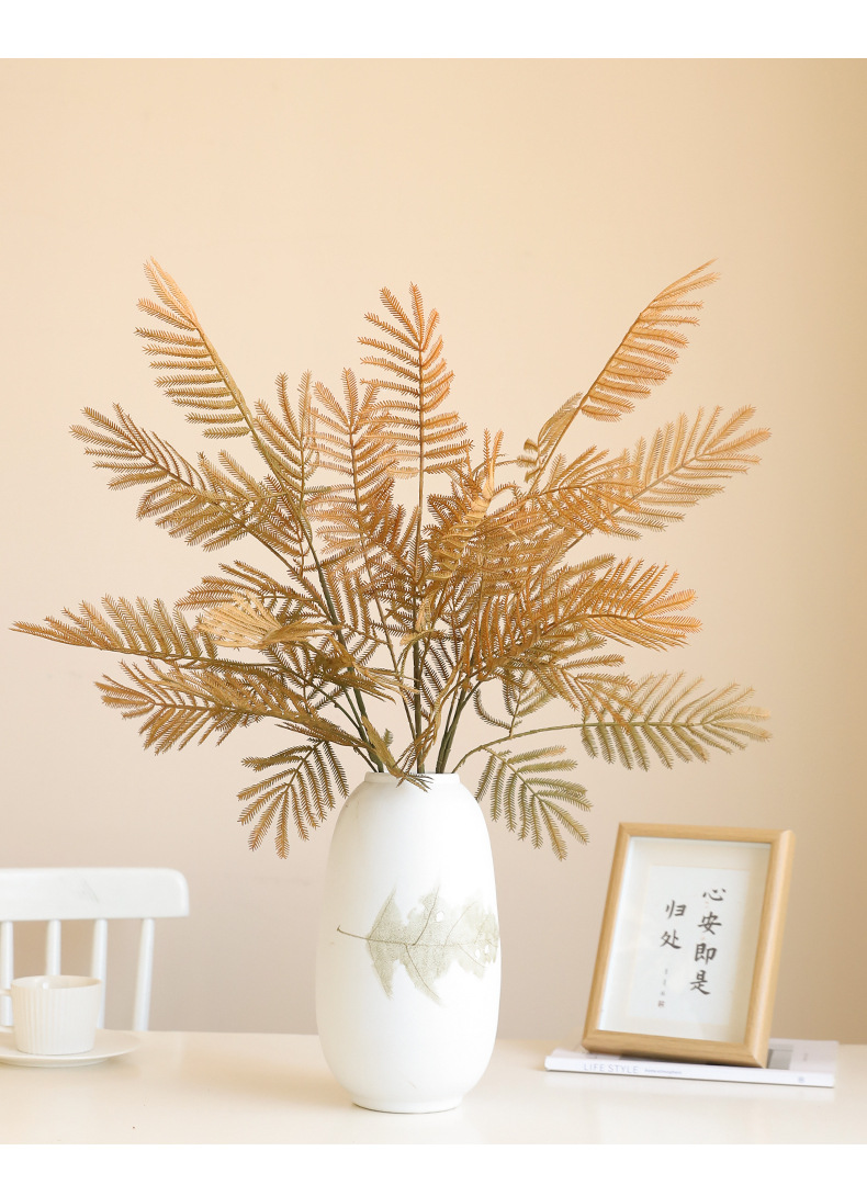 仿真绿植单枝塑料含羞草森系家居玄关花艺造景插花摆件人造绿植详情19