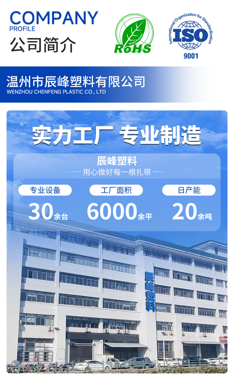 厂家批发尼龙扎带扎线带大量生产黑色自锁式塑料捆扎强力束线带详情2