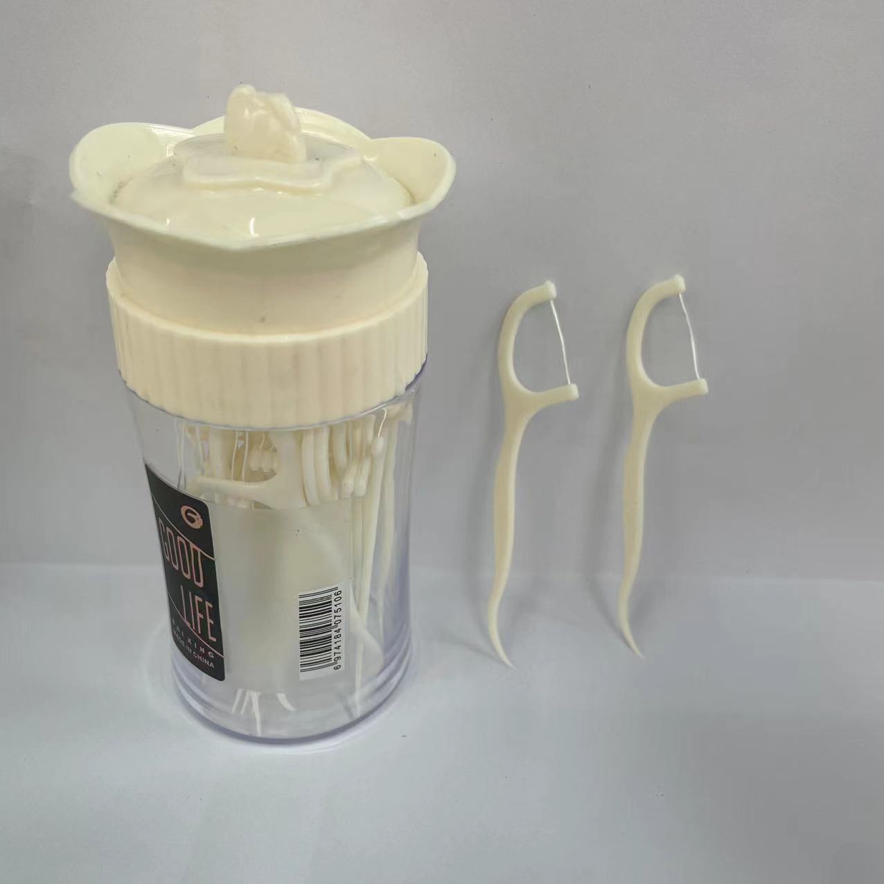 Dental floss box set, disposable plastic toothpicks for dental care, portable dental floss sticks, family set, 30 floss sticks pic 7