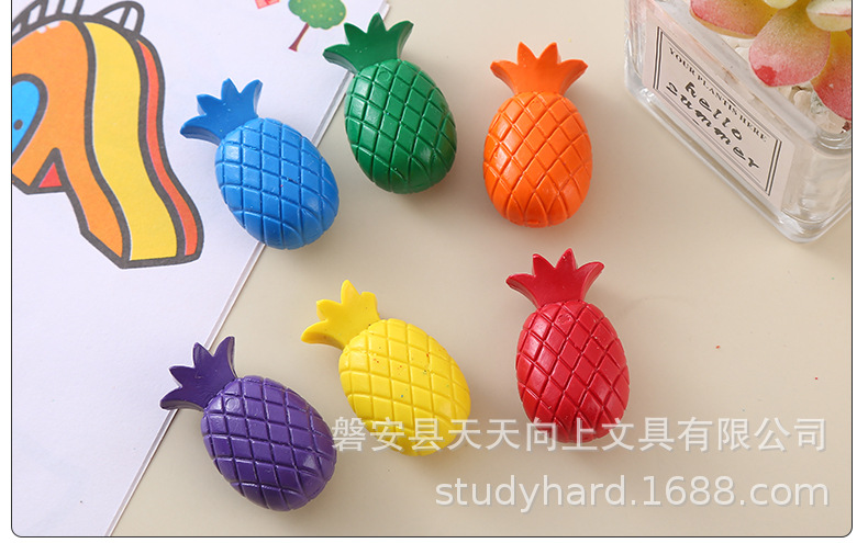 model crayons, pineapple style creative painting crayons详情16