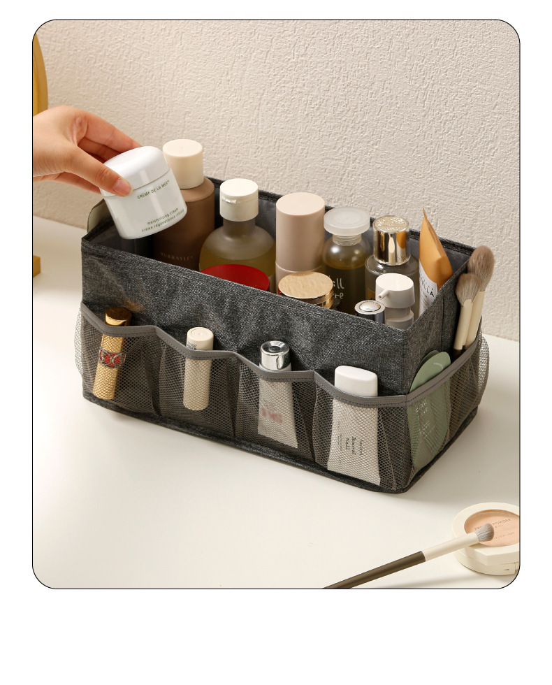 百纳箱棉麻带轮整理箱衣柜内部收纳露营收纳箱详情12