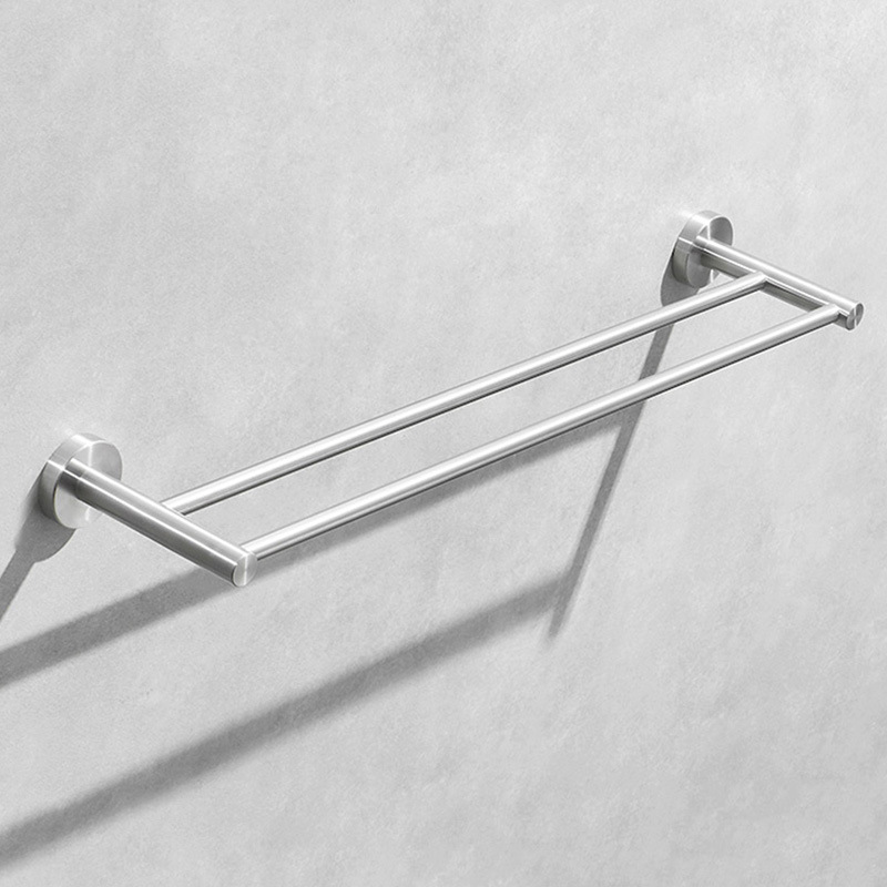 毛巾架304不锈钢浴巾架卫生间厕所浴室置物架壁挂式卫浴挂件套装详情5