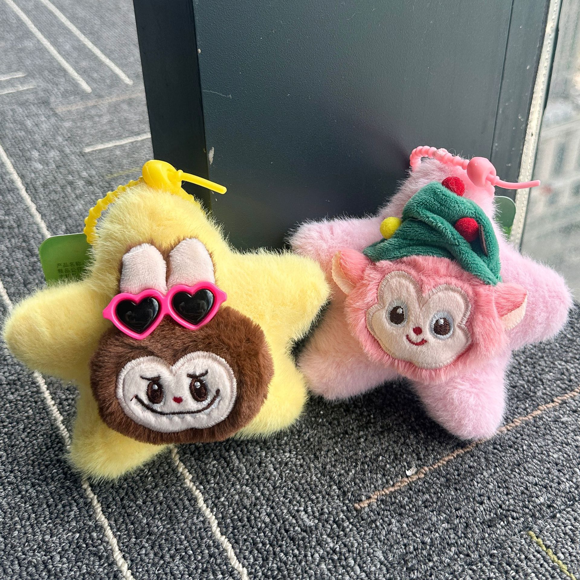 网红可爱萌星星精灵挂件毛绒玩具挂件小猴子包包挂饰钥匙扣玩偶详情7