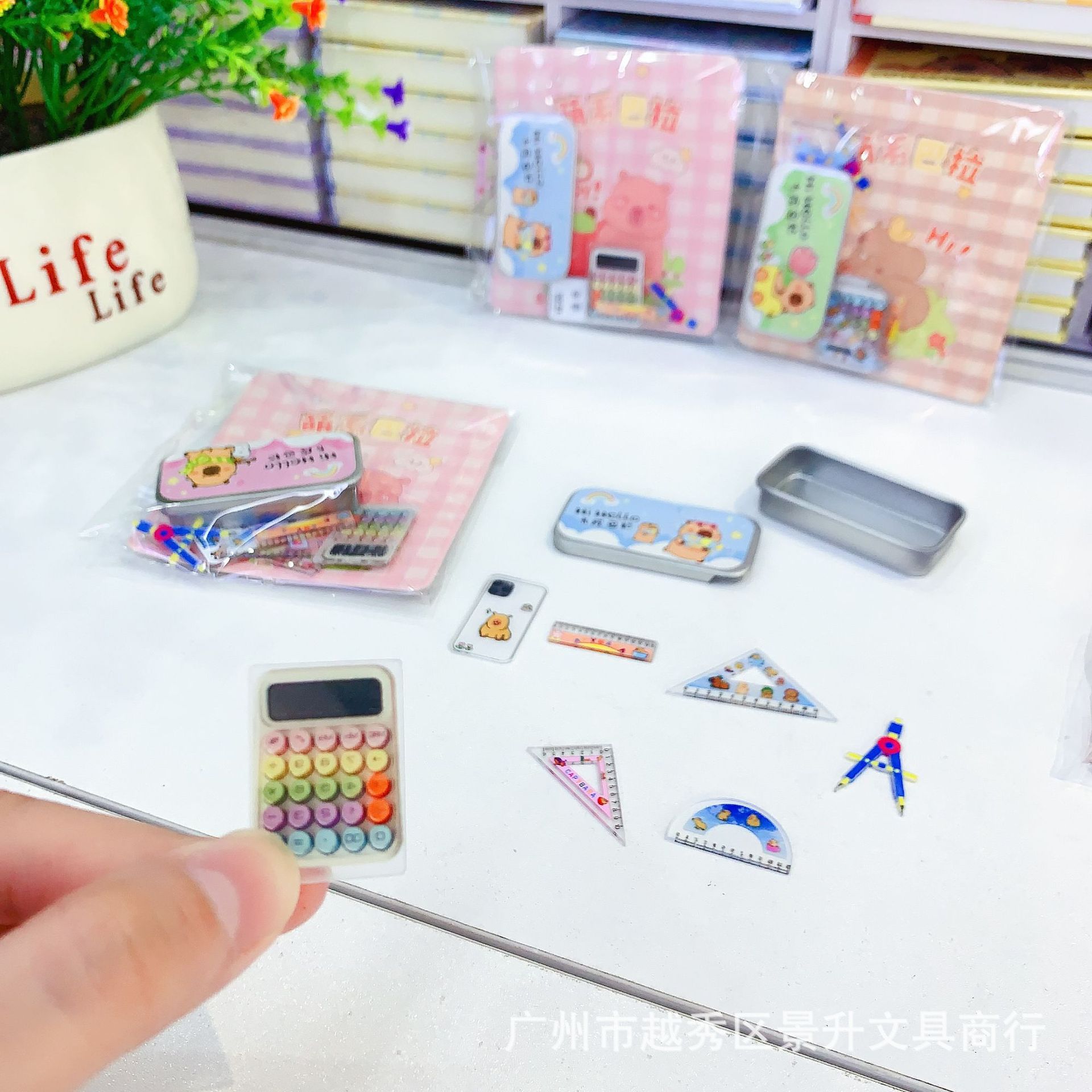 卡皮迷你文具盒小套装文具套装仿真模型微缩学习用品益智儿童玩具详情4