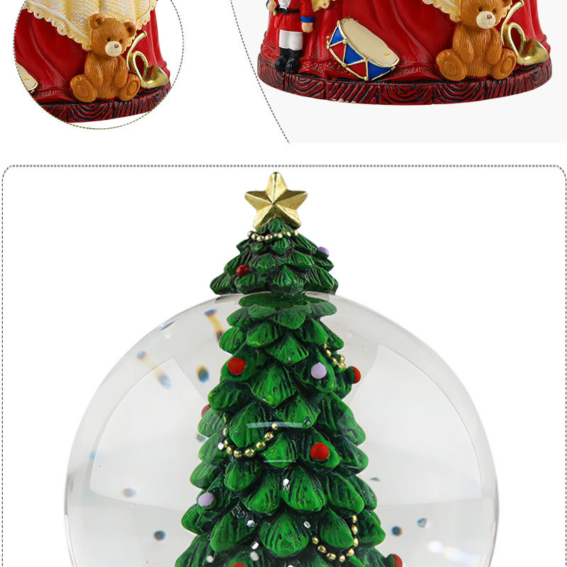 现货圣诞水晶球雪球静态摆件圣诞小屋雪花球桌面窗台节日装饰礼物详情5