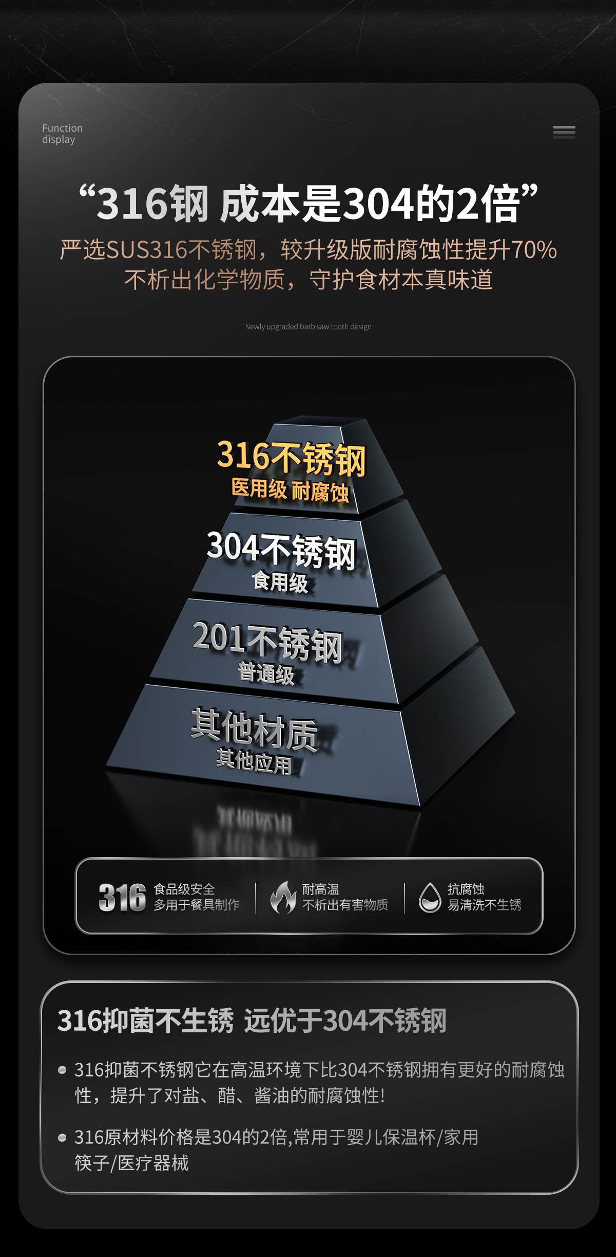 316厨房家用半自动手动打蛋器不锈钢奶油打发器烘焙打鸡蛋搅拌器详情7