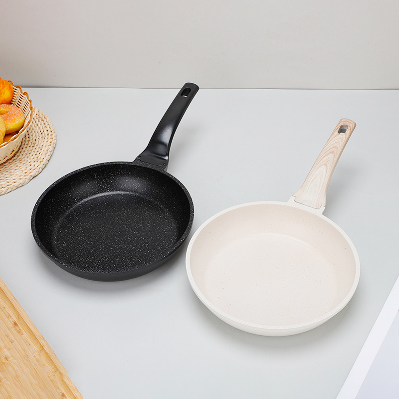 亚马逊批发麦饭石平底不粘锅家里烤肉盘早餐煎蛋锅披萨盘煎饼锅详情7