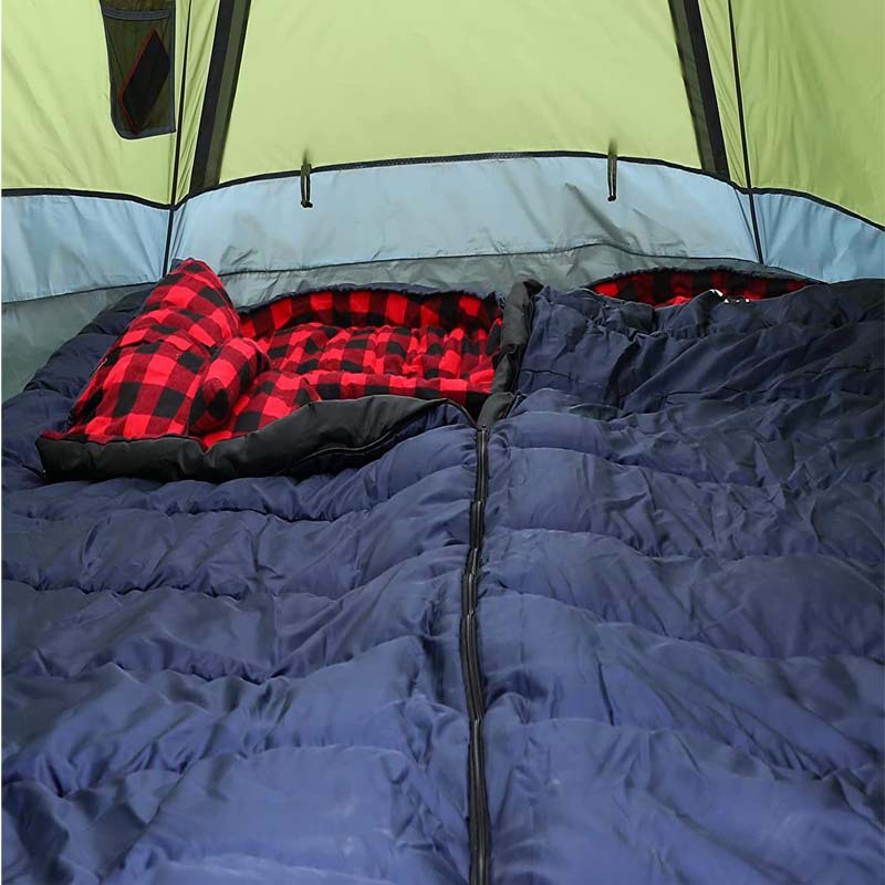 Cross-border cold-proof sleeping bag for adults, thickened and warm for outdoor use in spring, summer, autumn and winter, portable for camping and indoor use pic 12