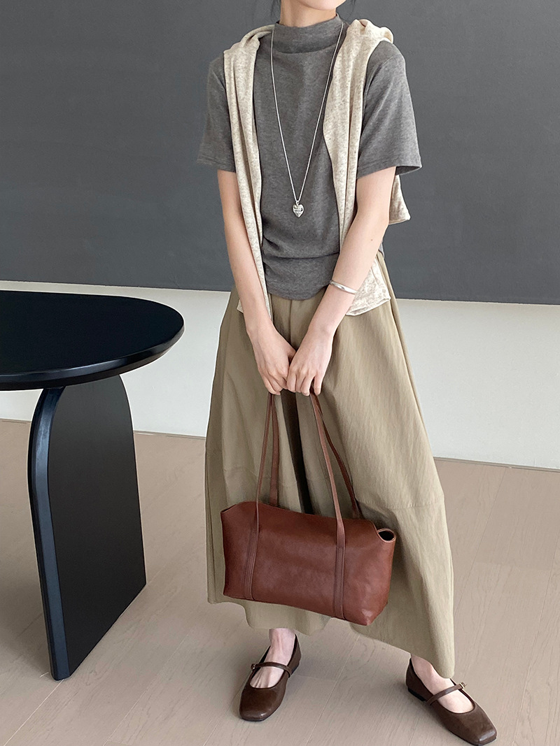 那末 本期主推 搭全店的半身裙！极简通勤百搭松紧腰长裙女2135详情10