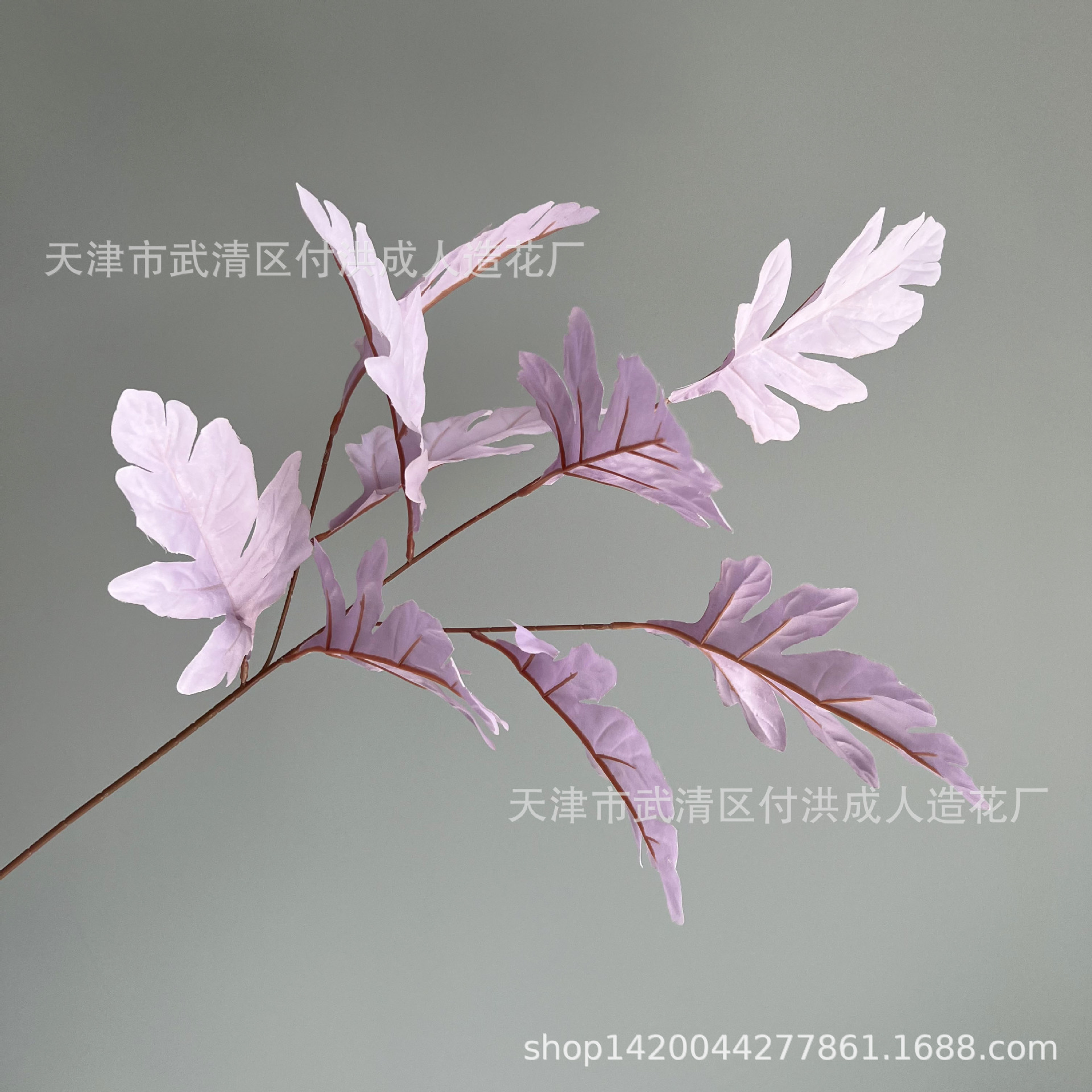 Peacock pine wedding leaf material artificial flowers, high-end wedding hall floor flower arrangement decoration, silk fabric artificial flowers, soft decoration flower art manufacturer pic 3