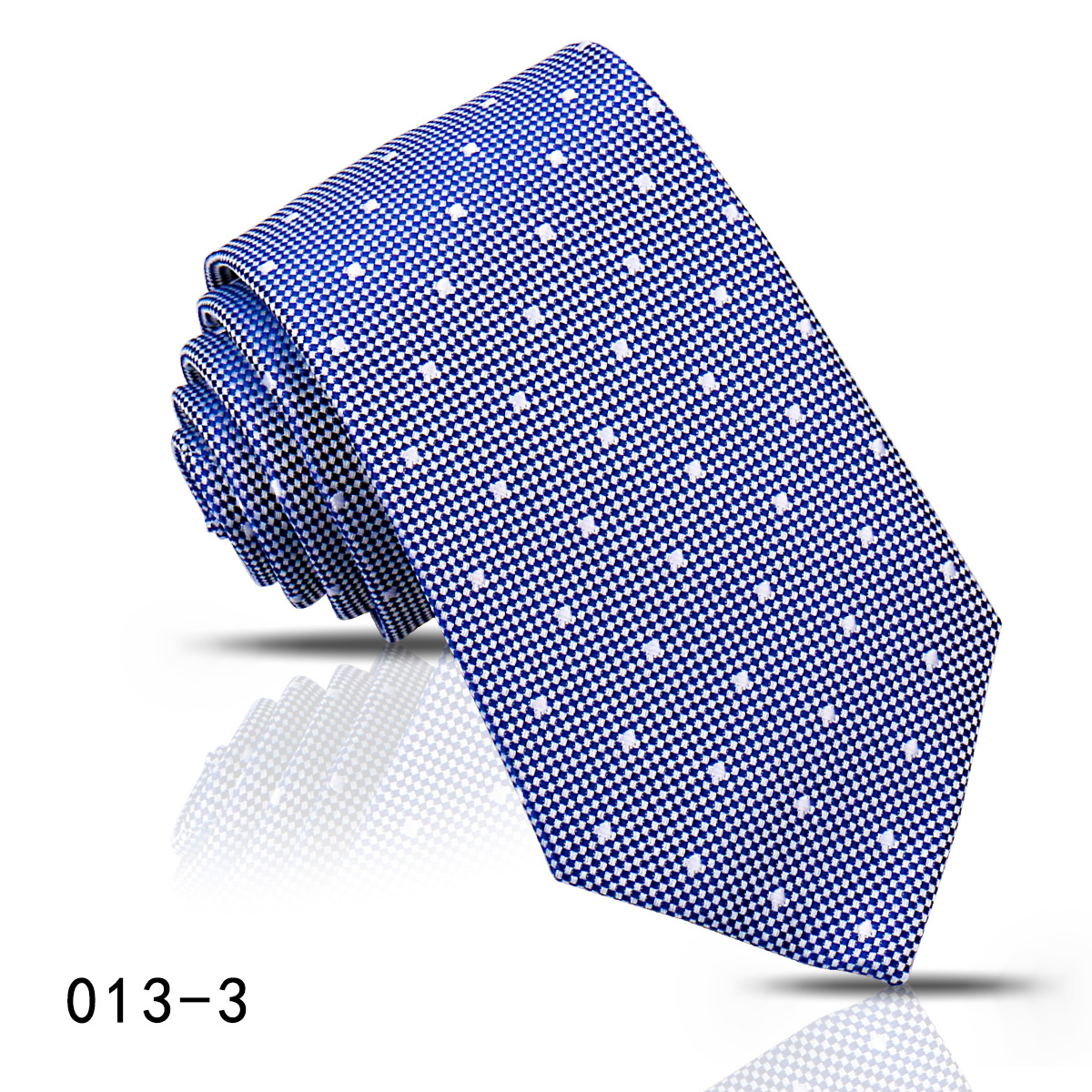 男士商务职业条纹领带8CM高级感蓝色藏青手打衬衣搭配嵊州现货详情41