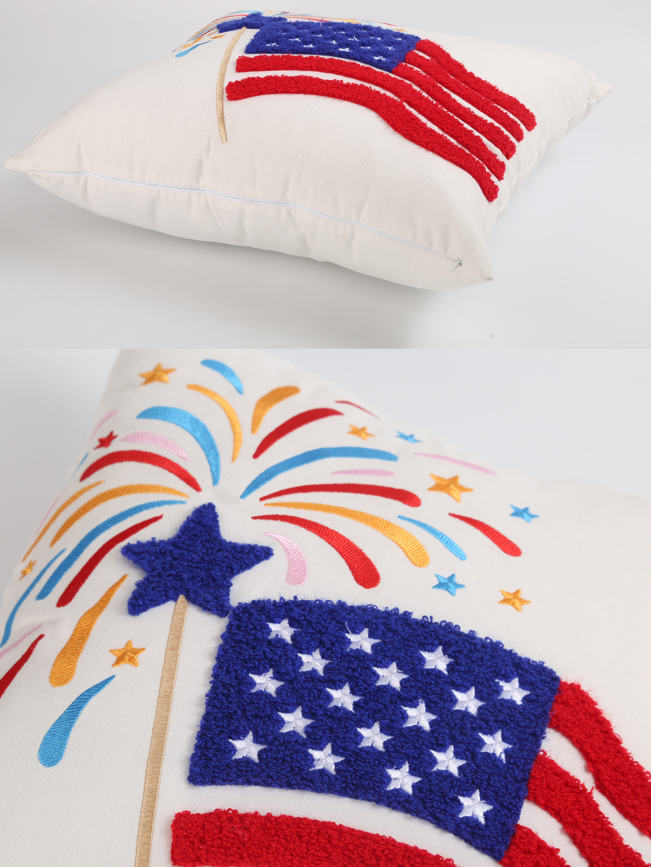 American Stars and Stripes cross-border new pillowcase, towel embroidery, outdoor home decoration, pillow, canvas cushion, pillow and quilt pic 10