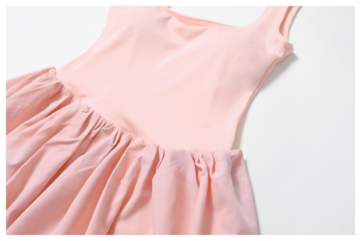 假两件防走光运动户外一体式短裙女带口袋运动短裤花苞速干网球服详情6