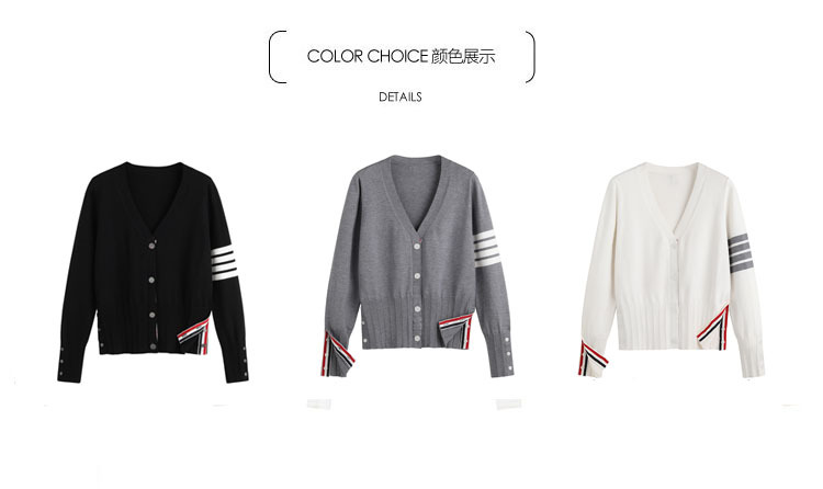 TbB knitted cardigan for women 26, new four-bar trendy brand, school style, stylish, versatile, spring and autumn sweater coat, thick pic 20