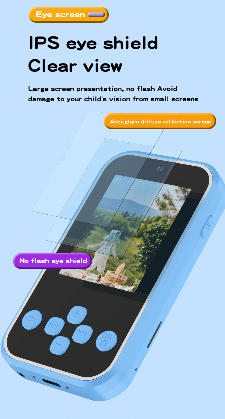 A20儿童手机相机可拍照录像 益智小孩子礼品玩具学生数码照摄相机详情7