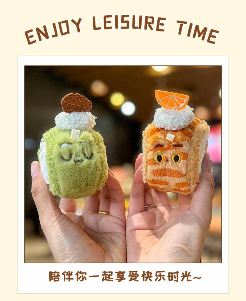 瑞士卷毛绒挂件小玩偶仿真蛋糕美食物钥匙扣书包小礼品包包挂件详情8