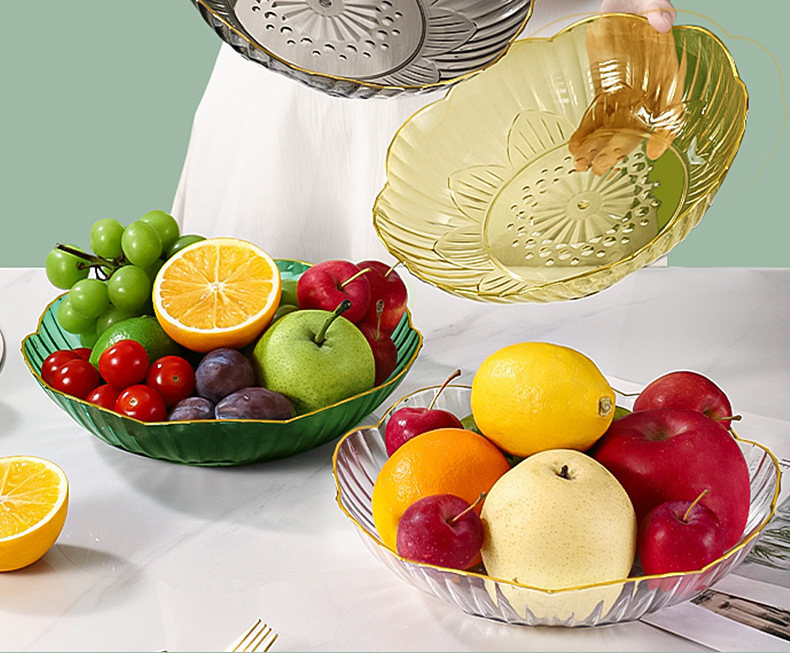网红果盘家用客厅茶几点心糖果零食盘轻奢风高颜值水果盘星耀详情13