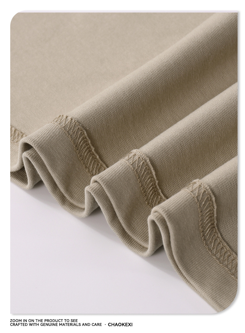 CKX男装2026春夏季305G重磅t恤男美式纯棉潮牌纯色短袖t恤男详情14