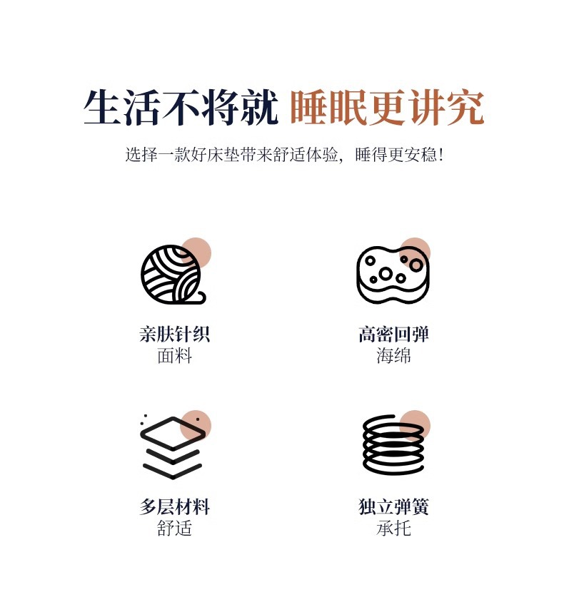 Hilton five-star hotel mattress Home Simmons independent bag elastic memory foam thickened soft pad pic 4