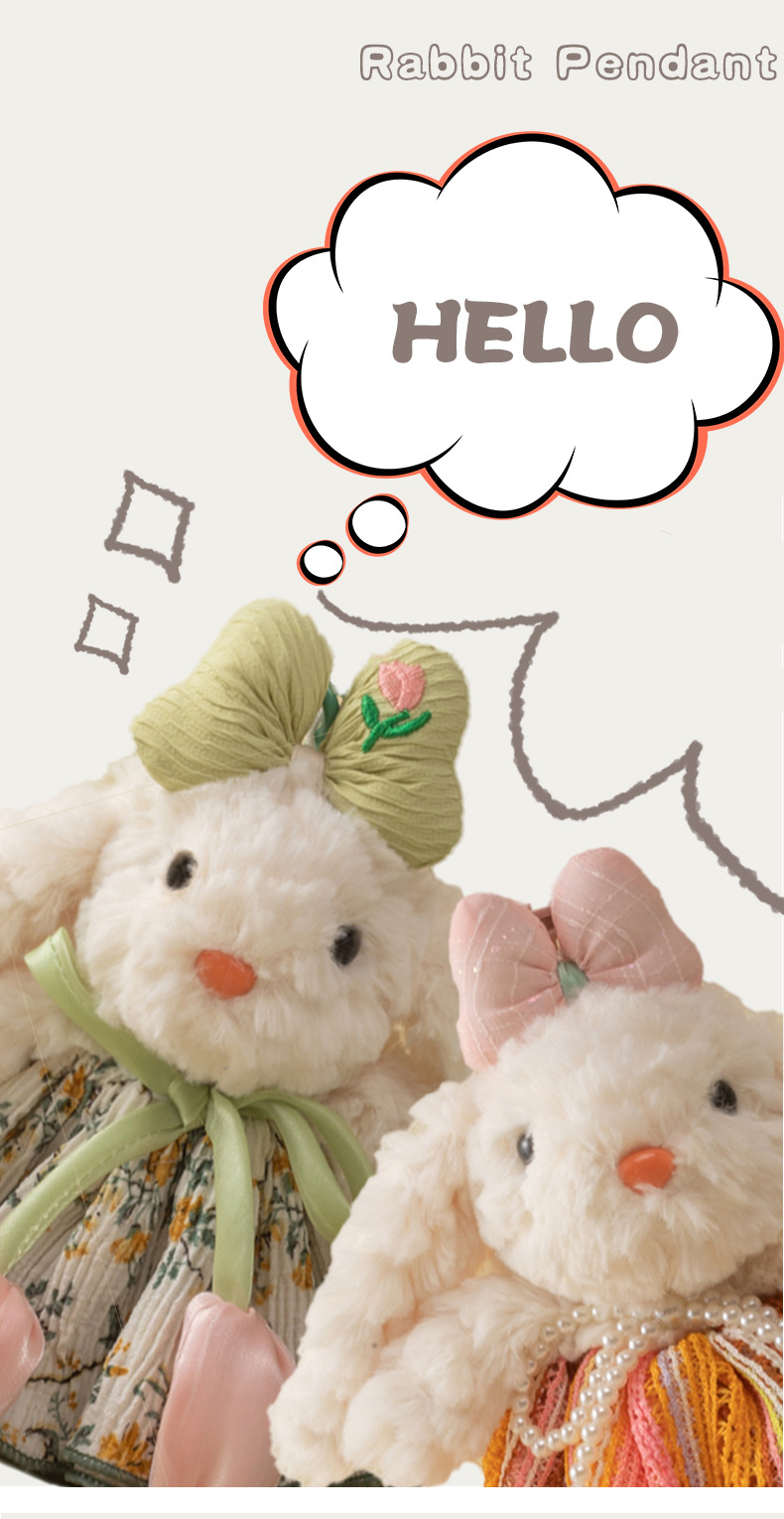 Cartoon Bonnie Rabbit Blind box keychain, car key chain, genuine with logo, ear-hanging rabbit couple DIY bag pendant pic 4