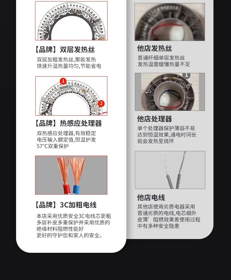 吹风机华强北森电吹风家用宿舍无叶高速负离子护发吹风筒大风力详情3