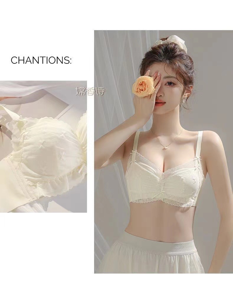 内衣女士小胸聚拢显大调整型无钢圈收副乳防下垂夏季天薄款文胸罩详情19