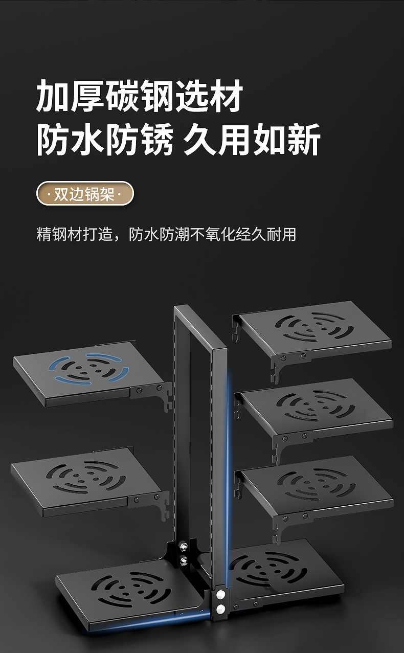 Multi-layer kitchen storage rack, household multi-functional pot rack, countertop sink, cabinet storage rack, daily necessities pic 15