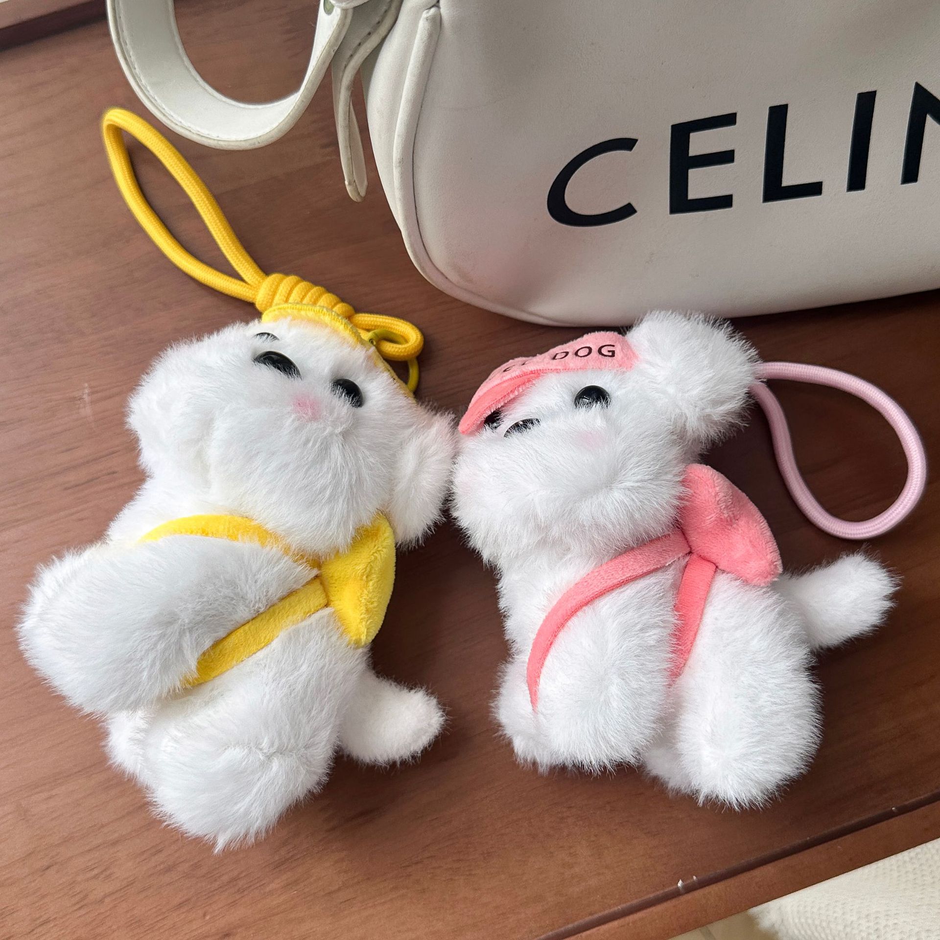 网红可爱萌棒球帽小狗挂件毛绒玩具公仔书包包挂饰钥匙扣娃娃玩偶详情13