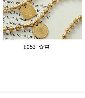 French ins trend cold style light luxury fashion simple heart-shaped necklace, titanium steel plated with 18K real gold, P575 pic 17