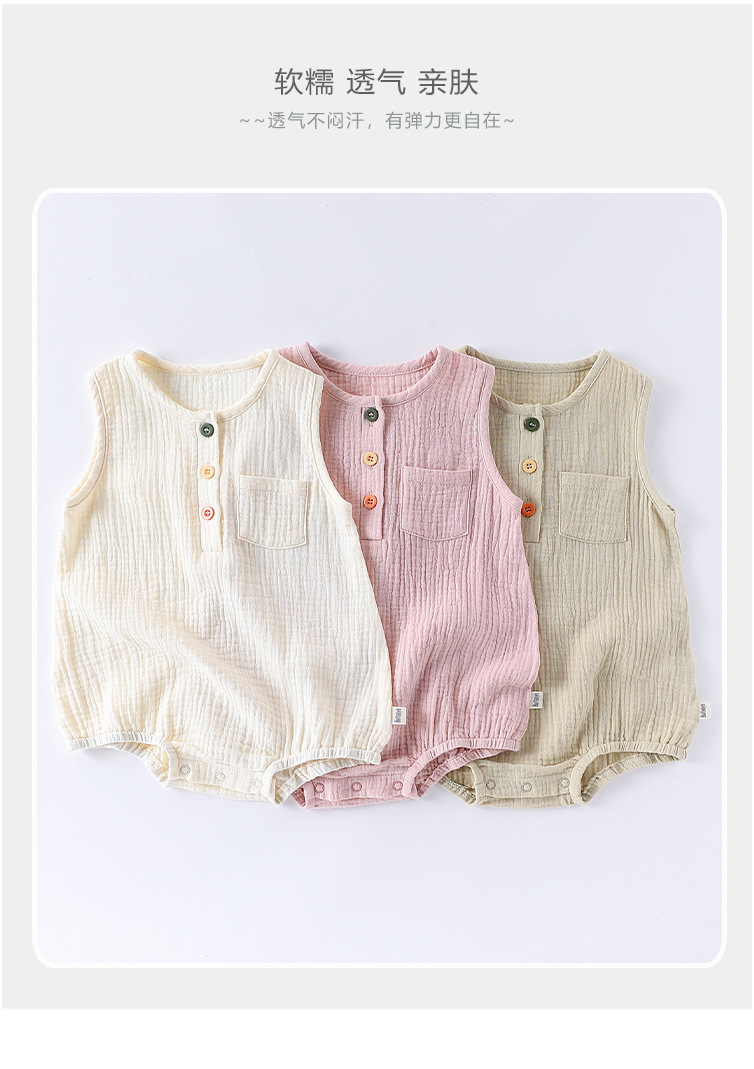 Summer baby wraparound for boys and girls, pure cotton Class a summer breathable triangular hatchcoat for newborns pic 6