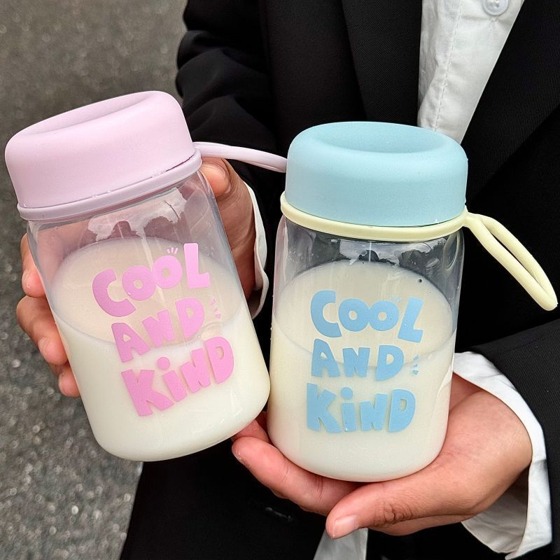 High-quality appearance level ins large-capacity direct drinking cup with a handle, portable and easy to use, simple yet to scale, pc shock-resistant plastic cup pic 6