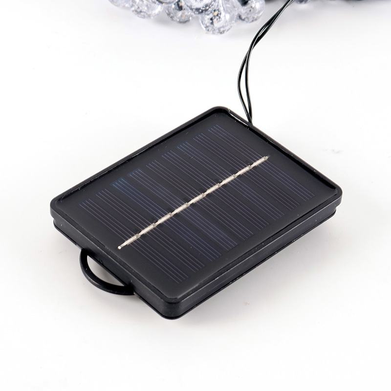 Solar air cannon ball lights, string of colored lights, LED light strings, romantic Internet celebrity decoration, bubble ball lights, camping decorative lights pic 13