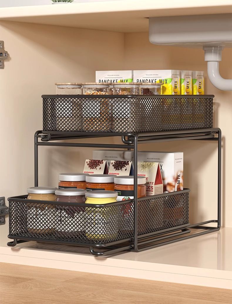 厨房置物架多层家用多功能下水槽收纳架子柜内放碗碟储物架调料架详情9