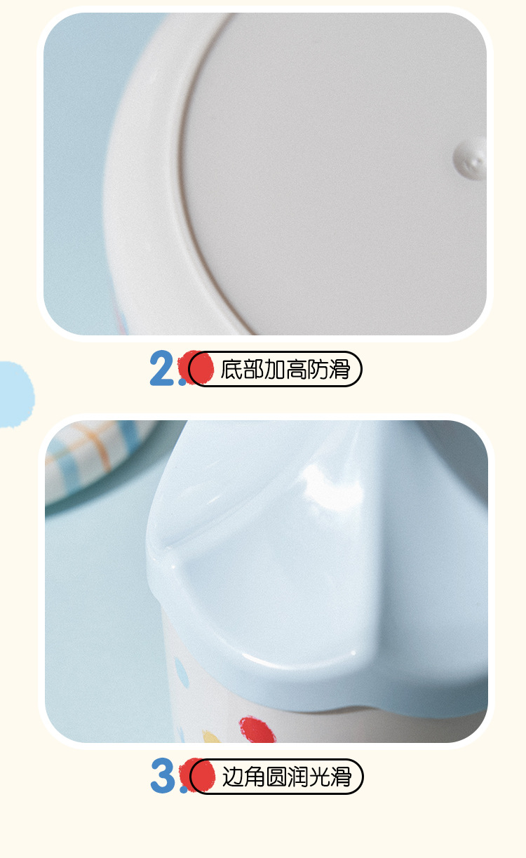 多功能收纳桶宿舍客厅办公室带盖桌面垃圾桶高颜值波点杂物收纳桶详情11