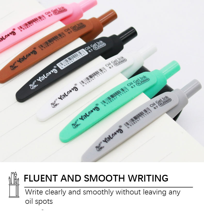 Yalong Cross-border 2024 Wholesale Fashion design oil pens, ballpoint pens, blue ink, school and office workers pic 10