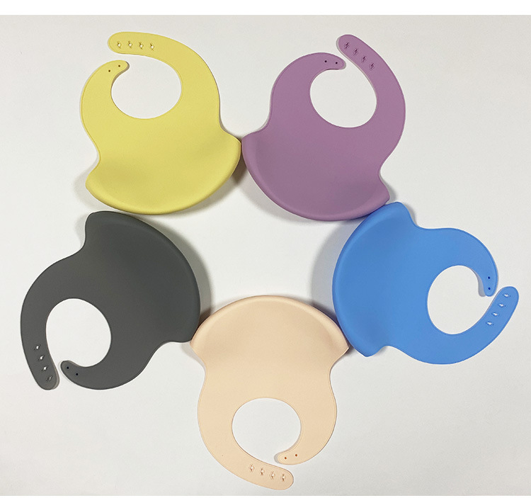 夏季防水婴儿硅胶围兜食品级轻薄口水围兜宝宝儿童辅食饭兜现货厂详情20