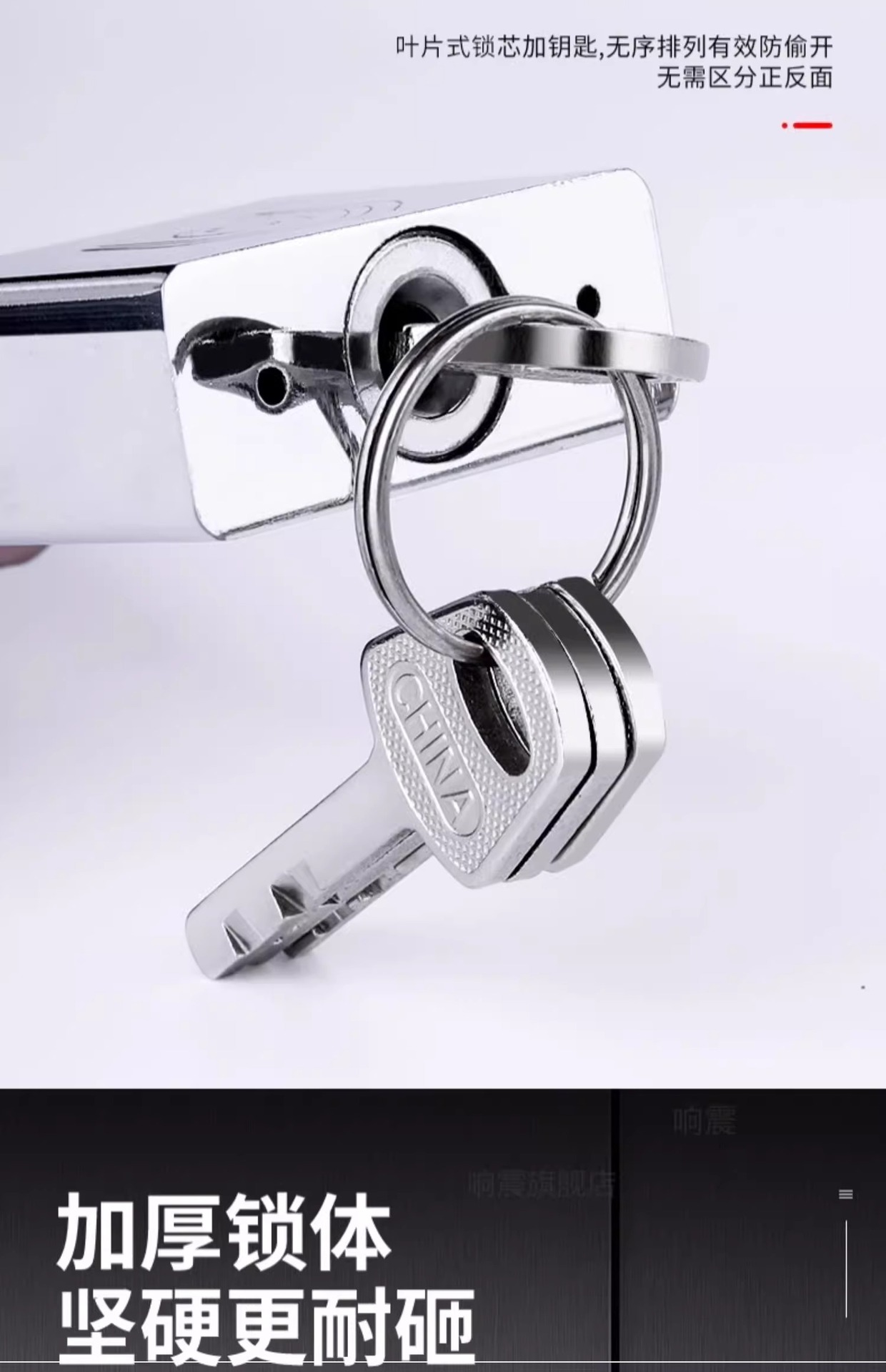 Stainless steel padlock, waterproof, rust-proof and anti-picking lock, dormitory cabinet lock, old-fashioned household door anti-theft door lock, exposed installation pic 4