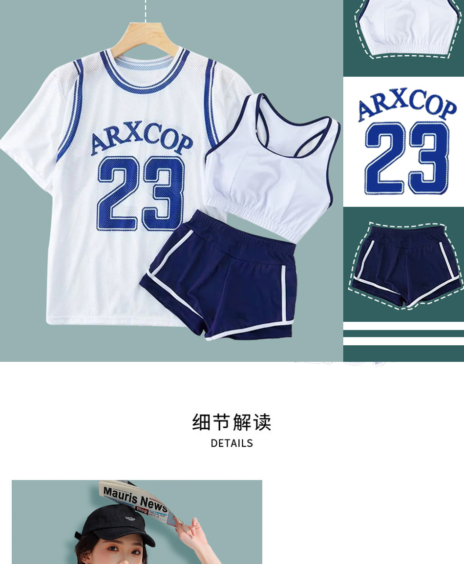 Two-piece swimsuit for women, Korean sporty conservative boxer pants, three-piece swimsuit, slimming and belt-hiding vacation swimsuit -666880 pic 46