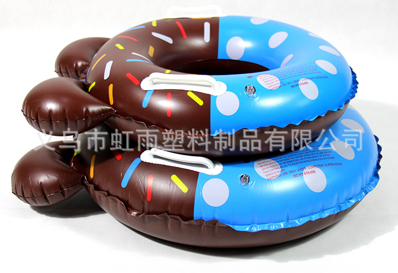 虹雨卡通游泳圈儿童把手充气水圈加厚pvc甜甜圈批发米奇扶手圈圈详情14