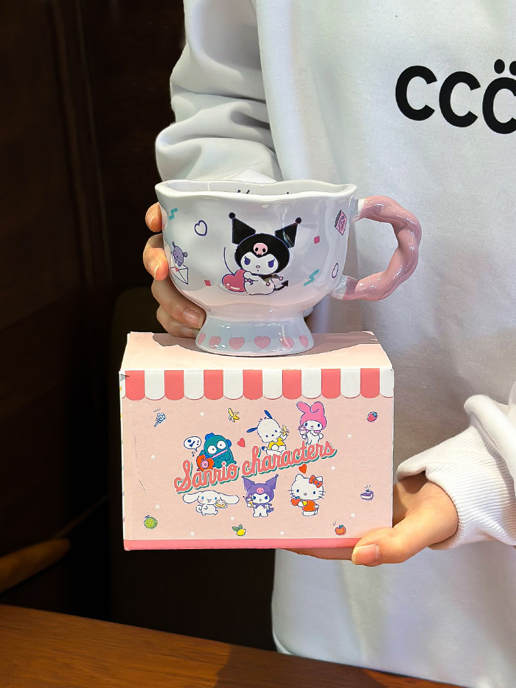 Christmas Nordic cartoon ceramic cups, ceramic cups, ceramic pattern cups pic 5