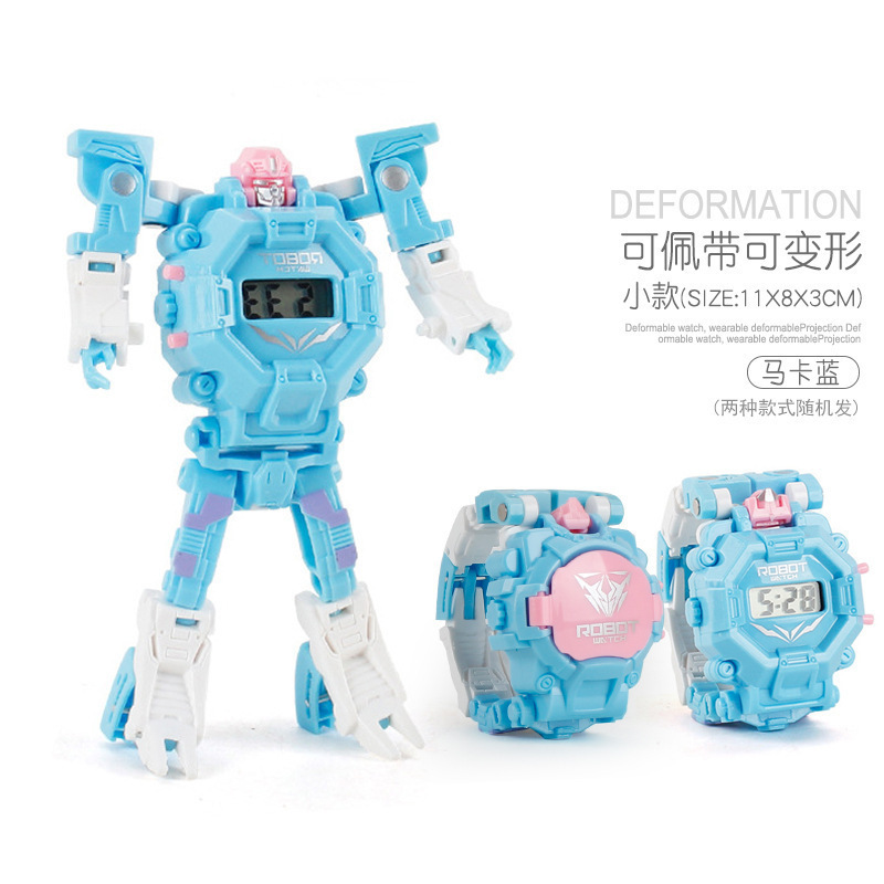 儿童变形手表电子玩具扭蛋机幼儿园礼物 趣味变形机器人电子手表详情7