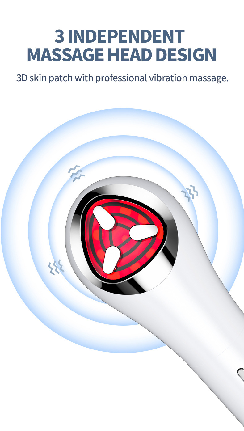 7-color Photon skin Rejuvenation Beauty Device, Handheld Facial Introduction Device, ems Microcurrent Facial Lifting, firming and Massage Device pic 10