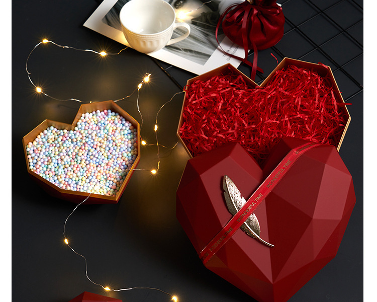 ins风爱心礼盒包装盒心形礼物盒伴手礼盒精致生日礼品空盒子详情18