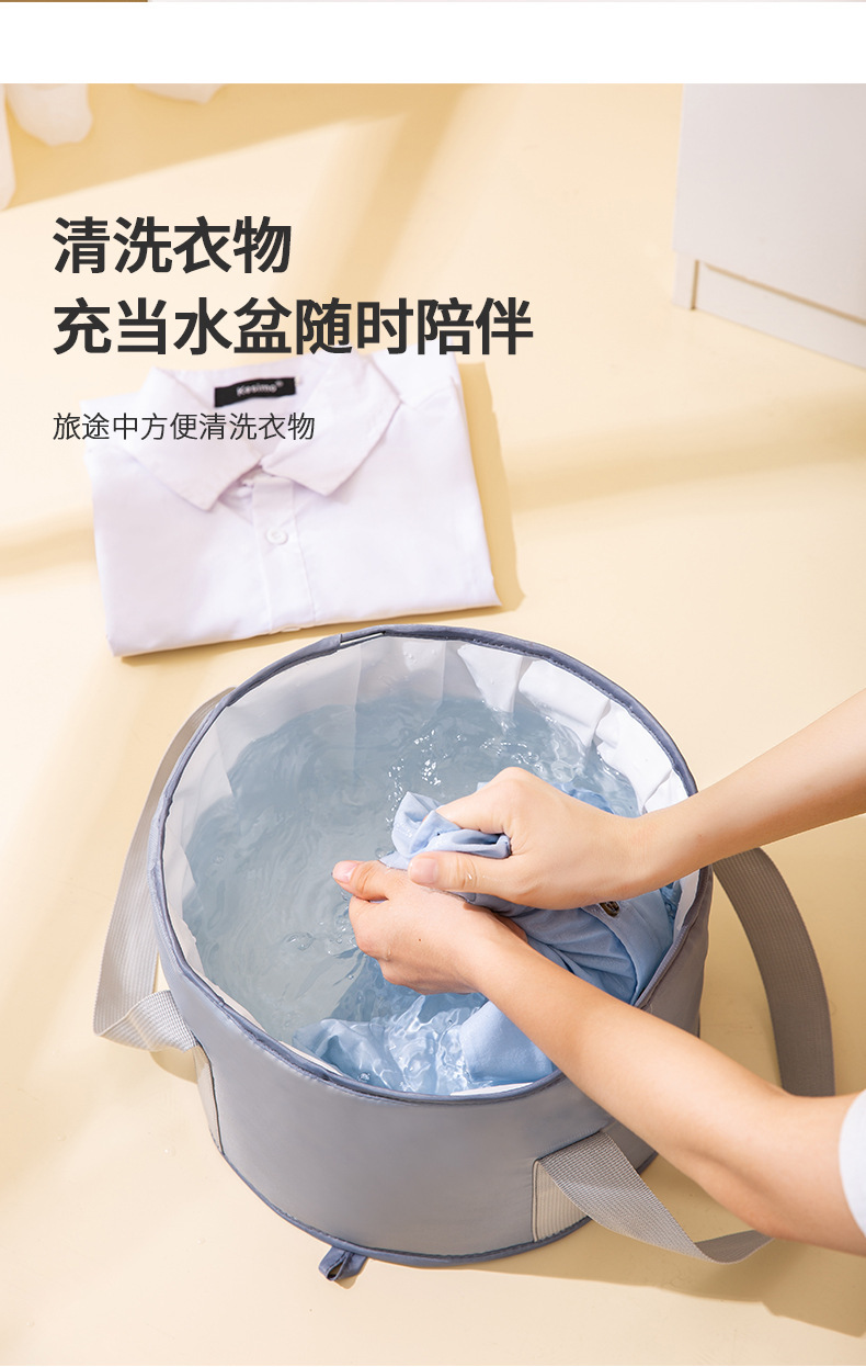 大容量带盖保温泡脚桶加厚珍珠棉防水水洗折叠旅行加强手提泡脚袋详情9