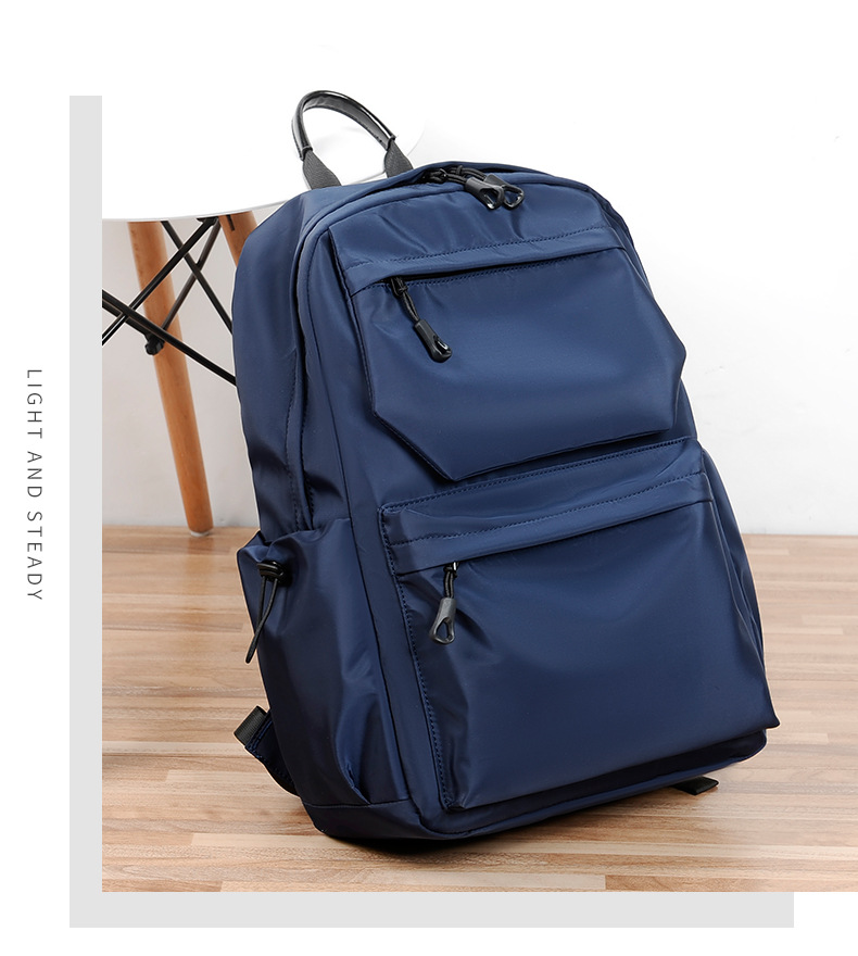 潮牌双肩包男初中生高中大学生书包大容量旅行包休闲电脑背包男包详情20